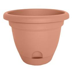 Bloem Lucca LP1246 Planter 10.8 in W Round Polypropylene Terracotta