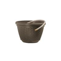 Suncast HPW100 Hose Pot 5/8 in Hose 100 ft Capacity Resin Brown Java