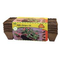 Jiffy JS50 Strip Pot 4 in L Tray 10 in W Tray Sphagnum Peat Moss