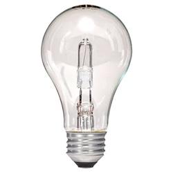 Satco S2403 Halogen Bulb 53 W Medium E26 Lamp Base A19 Lamp Warm White