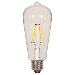 Satco S8611 LED Bulb 6.5 W Medium E26 Lamp Base ST19 Lamp Warm White