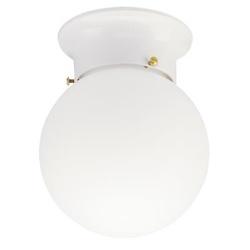 Westinghouse 66607 Ceiling Light Fixture 1-Lamp White Fixture