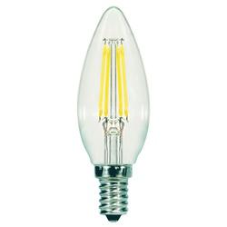 Satco S21706 LED Bulb 5.5 W E12 Candelabra Lamp Base B11 Lamp Warm White