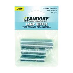 Jandorf 60160 Lamp Nipple Assortment Zinc