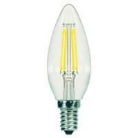 Satco S21706 LED Bulb 5.5 W E12 Candelabra Lamp Base B11 Lamp Warm White