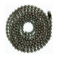 Jandorf 60352 Beaded Chain with Connector 3 ft L Rustic Bronze