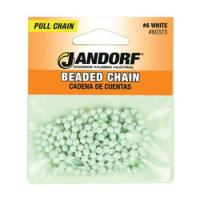 Jandorf 60373 Beaded Chain with Connector 3 ft L White