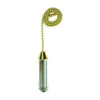 Jandorf 60316 Acrylic Cylinder Pull Chain 12 in L Chain Solid Brass