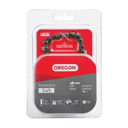 Oregon S45 Chainsaw Chain 12 in L Bar 0.05 Gauge 3/8 in TPI/Pitch 45