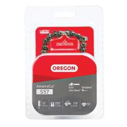 Oregon S57 Chainsaw Chain 16 in L Bar 0.05 Gauge 3/8 in TPI/Pitch 57
