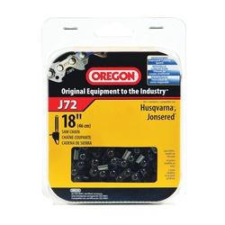 Oregon J72 Chainsaw Chain 18 in L Bar 0.058 Gauge 0.325 in TPI/Pitch 72