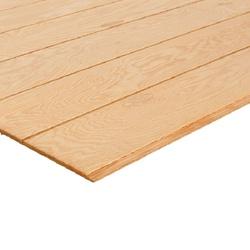 T1-11 8-in OC Siding 5/8 in x 4 ft x 8 ft-Southern Pine Tongue and Groove