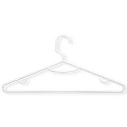 Honey-Can-Do HNG-01523 Tubular Hanger Plastic White