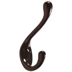 Hardware Essentials 852904 Heavy-Duty Coat/Hat Hook Antique Bronze