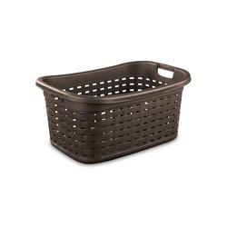 Sterilite 12756P06 Weave Laundry Basket Plastic Espresso 26 in L x 18-3/8