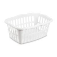 Sterilite 12459412 Laundry Basket 1.5 bu Capacity Plastic Aqua/White 24