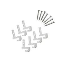 ClosetMaid 661000 Wall Clip Resin White