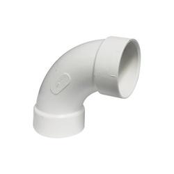 CANPLAS 192278 Long Sweep Elbow 3 in Hub 90 deg Angle PVC White
