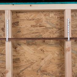 Oatey 33764 J-Hook 1/2 in Opening ABS White Locking Finger Mounting