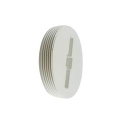 CANPLAS 193064 Toe Saver Floor Plug 4 in MNPT PVC White