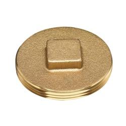 Oatey 42369 Cleanout Plug with Raised Head 1-1/2 in Brass