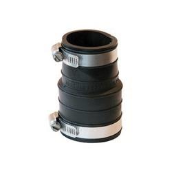 FERNCO P1059-150 Flexible Pipe Coupling 1-1/2 in Socket PVC Black 4.3