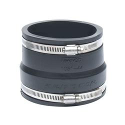 FERNCO 1051 1051-44 Pipe Coupling 4.8 x 4.4 in PVC Body 4.3 psi Pressure