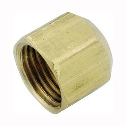Anderson Metals 754040-04 Tube Cap 1/4 in Flare Brass