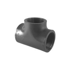 Charlotte Pipe 805-015 Reducing Tee 1-1/2 in FPT PVC Gray SCH 80