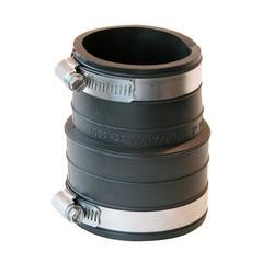 FERNCO P1059-22 Pipe Coupling 2 in Socket PVC Black 4.3 psi Pressure