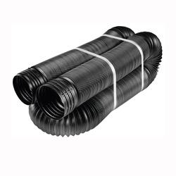 Amerimax 51110 Drain Pipe 4 in PVC Black 25 ft L