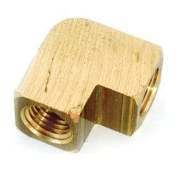 Anderson Metals 756100-02 Brass Elbow 1/8 in FIP 90 deg Angle Brass