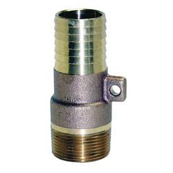 WATER SOURCE MAR100NL Pipe Adapter with Rope Loop 1 in MNPT x Barb Brass