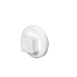 Charlotte Pipe PVC001061200HA Cleanout Plug 4 in MPT PVC White SCH 40