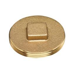 Oatey 42371 Cleanout Plug with Raised Head 2-1/2 in Brass