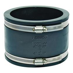 FERNCO P1001-44 Flexible Pipe Coupling 4 x 4 in PVC 4.3 psi Pressure