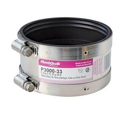 FERNCO P3000-33 Flexible Pipe Coupling 3 in PVC SCH 40 Schedule 4.3 psi