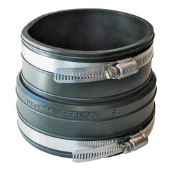 FERNCO P1059-44 Flexible Pipe Coupling 4 in Socket PVC Black SCH 40