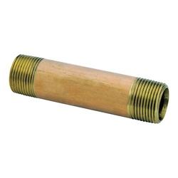 Anderson Metals 736112-04 Pipe Nipple 1/4 in NPT Brass SCH 40 Schedule