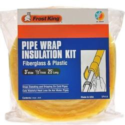 Frost King SP50 Pipe Insulation Kit 50 ft L 3 in W 1/2 in Thick 1.6