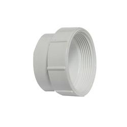 CANPLAS 193702S Cleanout Adapter 2 in Spigot x FNPT PVC White