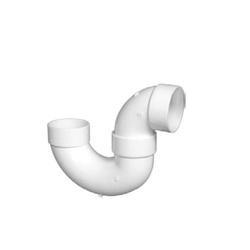 Charlotte Pipe 706X-2 P-Trap with Solvent Weld Joint 2 in Hub PVC SCH 40