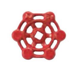 B and K 888-001HN Wheel Handle Metal Red 25-Piece