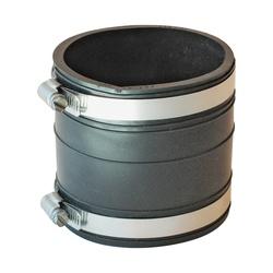 FERNCO P1060-33 Flexible Pipe Coupling 3 in Socket PVC Black 4.3 psi