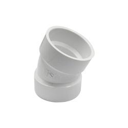CANPLAS 192552 Pipe Elbow 2 in Hub 22.5 deg Angle PVC White