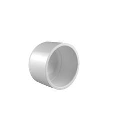 Charlotte Pipe PVC021162000 Cap 4 in Slip PVC White SCH 40 Schedule