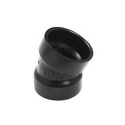 CANPLAS 102551BC Pipe Elbow 1-1/2 in Hub 22.5 deg Angle ABS Black