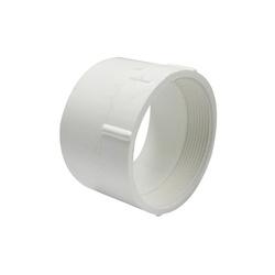 CANPLAS 192894 Pipe Adapter 4 in FNPT x Hub PVC White