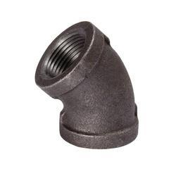 B and K 520-202HN Pipe Elbow 3/8 in Threaded 45 deg Angle Malleable Iron