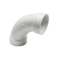 CANPLAS 192277 Long Sweep Elbow 2 in Hub 90 deg Angle PVC White